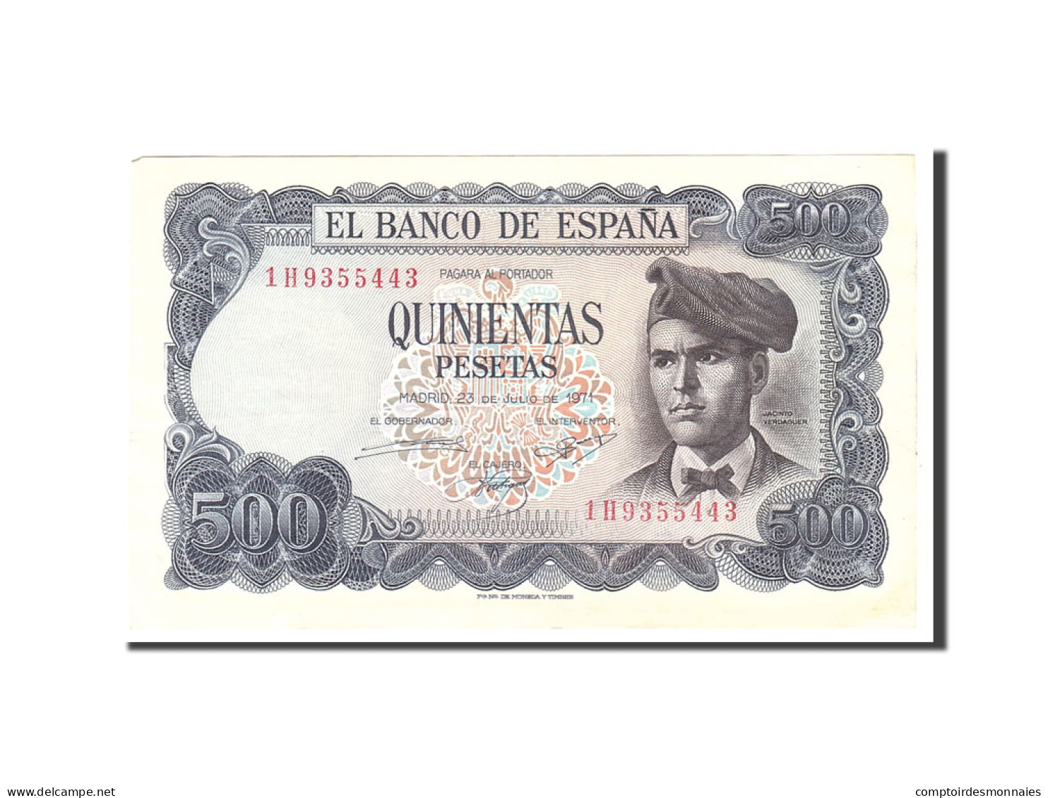Billet, Espagne, 500 Pesetas, 1971, 1971-07-23, KM:153a, TTB - 500 Peseten