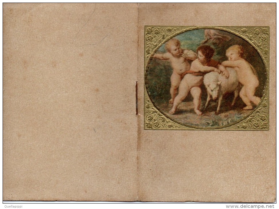 04057 "CALENDARIETTO 1928 - ILLUSTRATO DA RIPRODUZIONI DI QUADRI ANTICHI CON PUTTI E ANGIOLETTI - Groot Formaat: 1921-40