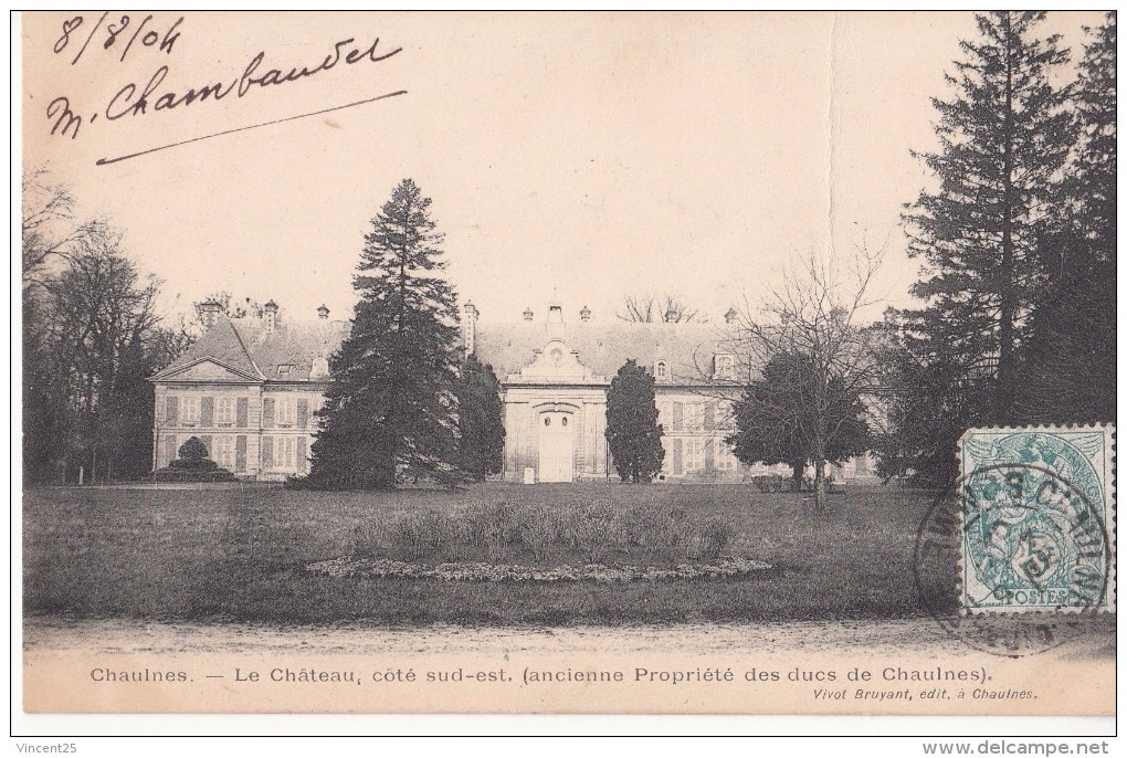 CHATEAU  CHAULNES DUCS - Chaulnes