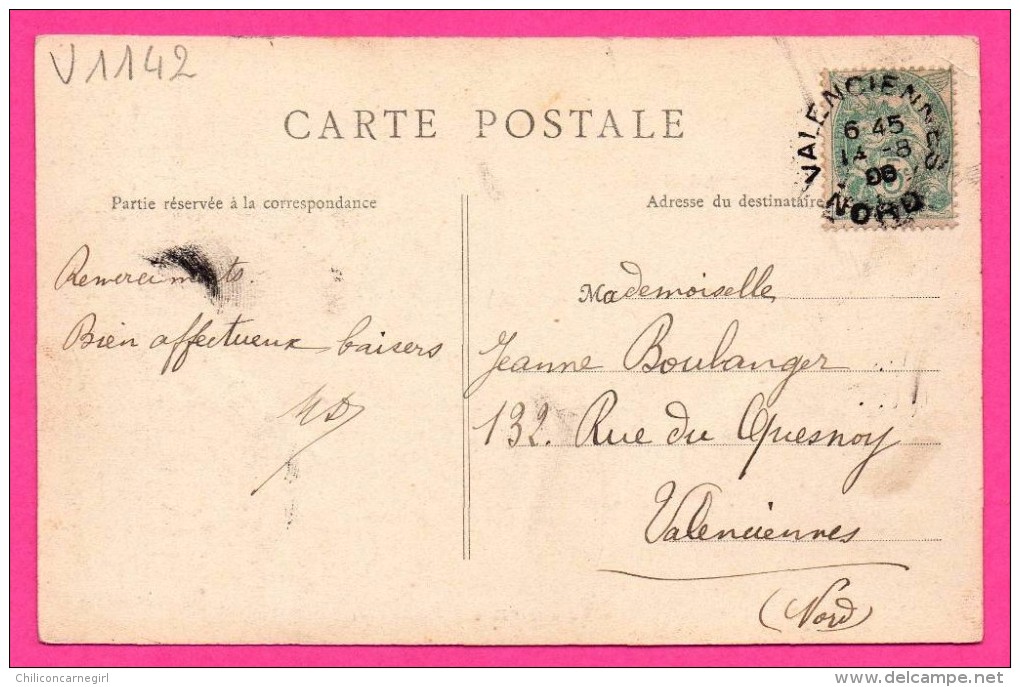 Condé Sur L´Escaut - Le Port - Péniches - Édition B.F. - 1908 - Conde Sur Escaut