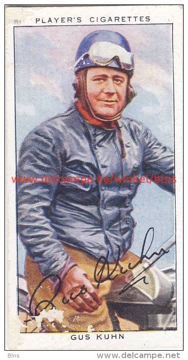 1937 Speedway Rider Gus Kuhn - Trading Cards