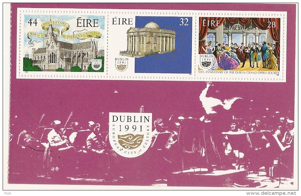 Ireland ** & 50th Anniversary Of The Great Opera, Dublin European Capital Of Culture 1991 (9) - Blocchi & Foglietti