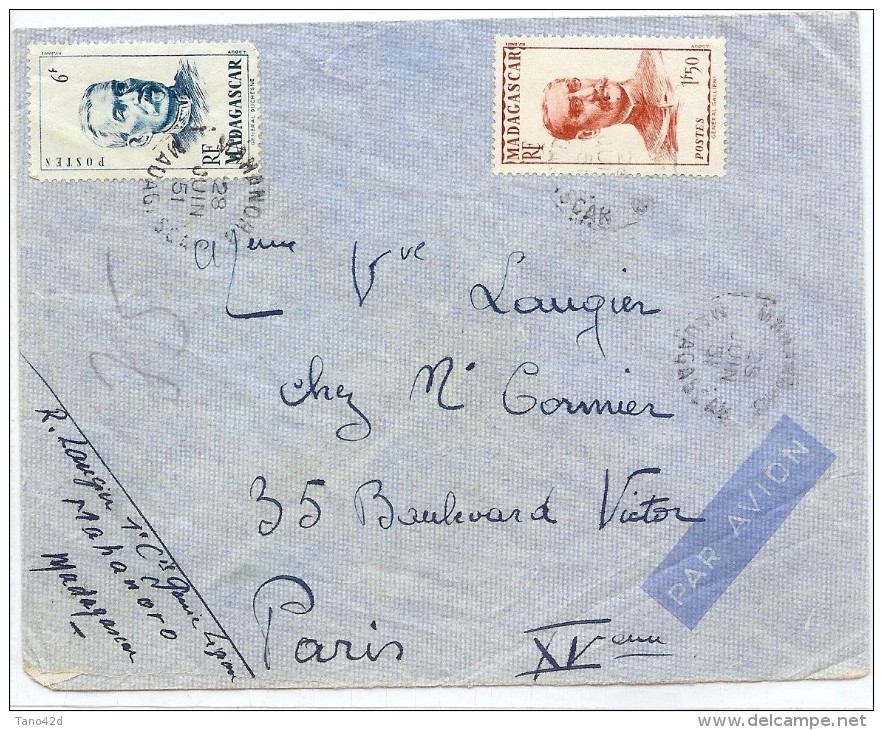 LRD11 - FRANCE ARCHIVE CORMIER - 2 DEVANTS DE CARTE LETTRE  +12 LETTRES FRANCE ET MADAGASCAR + 15 AVERTISSEMENTS FISCAUX