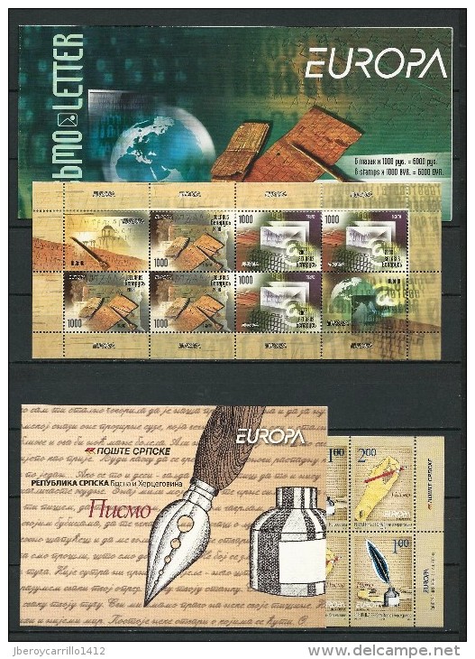 EUROPA- CEPT 2008- TEMA “LA CARTA ESCRITA- DER BRIEF - COLECCIÓN  De Los 18 CARNETS  OFICIALES EMITIDOS - Collections