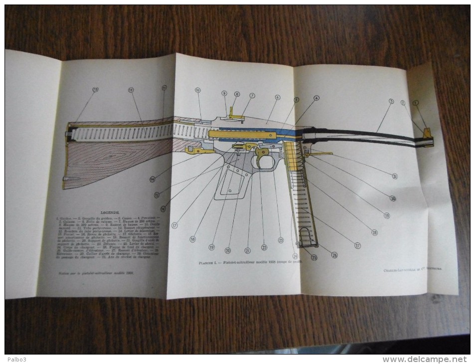 Notice Sur Le Pistolet Mitrailleur Modele 1938 PM38 Daté 1947 PM 38 - Decotatieve Wapens