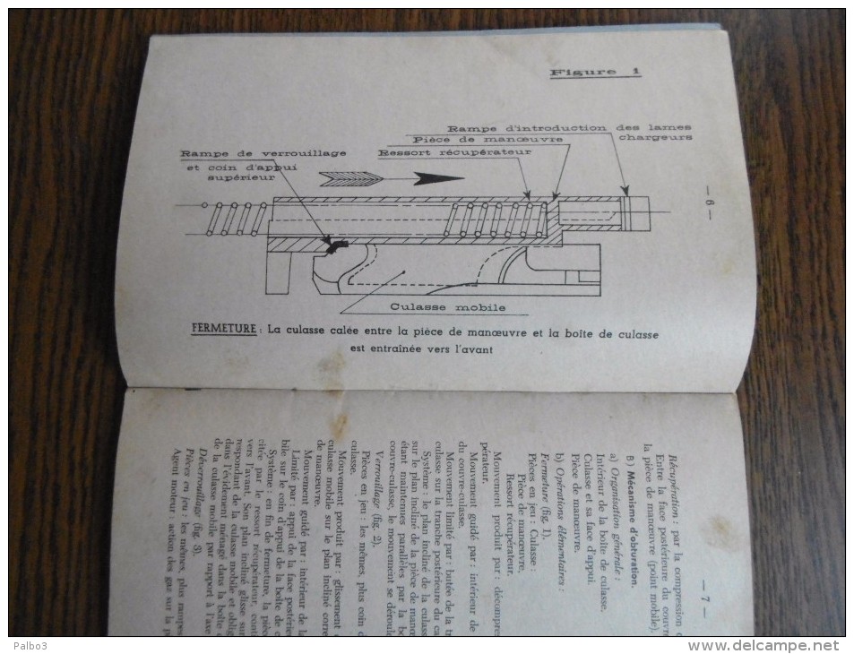 Manuel Du Fusil Semi Automatique 49  49/56 Daté 1959 - Sammlerwaffen