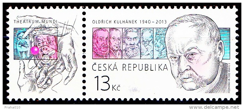 Czech Rep. / Stamps (2015) 0831 KL: Oldrich Kulhanek (1940-2013) Cz. Painter & Graphic Artist (personalities On Stamps) - Unused Stamps