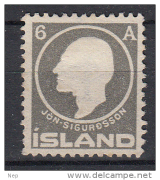 IJSLAND - Michel - 1911 - Nr 6A (Wz 2) - (*) - Unused Stamps