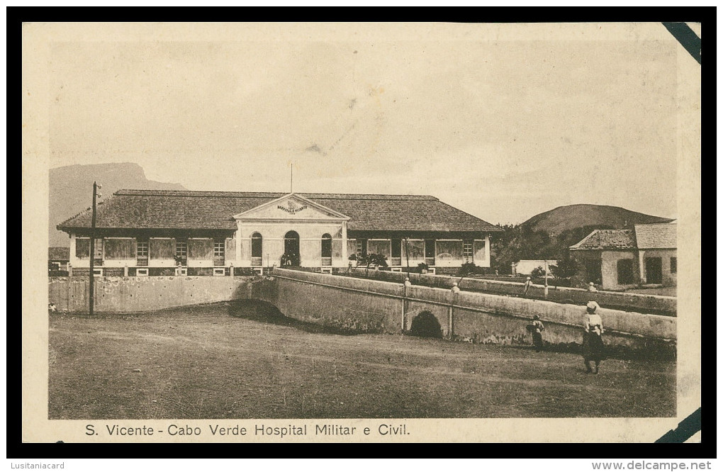 SÃO VICENTE - HOSPITAIS - Hospital Militar E Civil (Ed. Pavilhão Africano) Carte Postale - Kaapverdische Eilanden