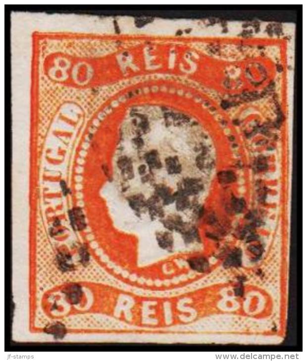 1866. Luis I. 80 REIS.  (Michel: 22) - JF193272 - Gebraucht