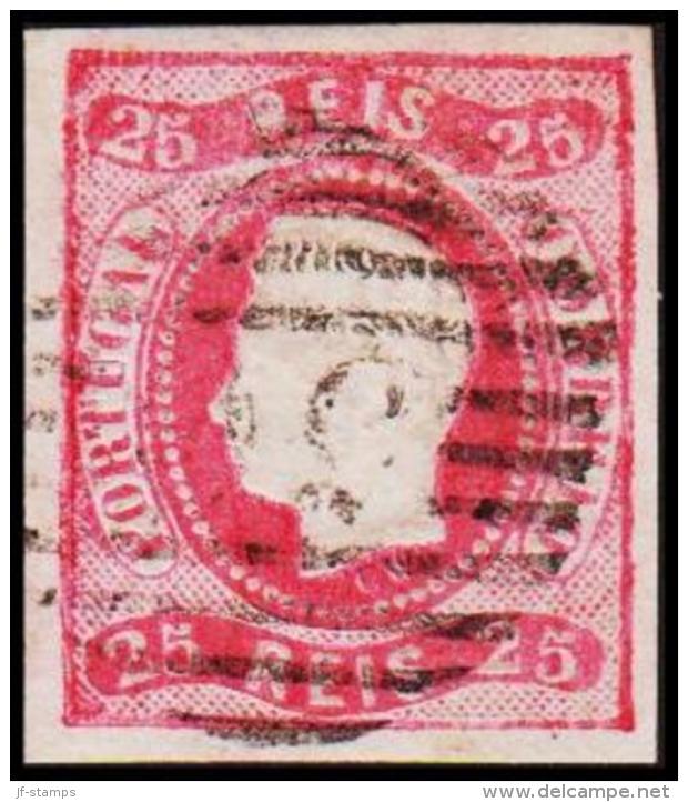 1866. Luis I. 25 REIS.  (Michel: 20) - JF193261 - Oblitérés