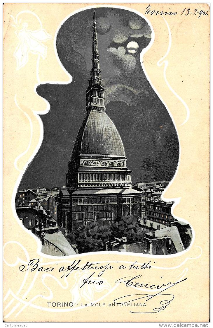 [DC2688] CPA - TORINO - LA MOLE ANTONELLIANA - Viaggiata 1904 - Old Postcard - Mole Antonelliana