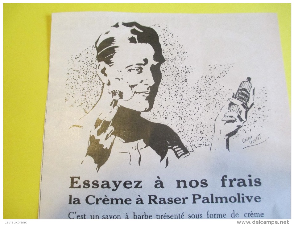 Hygiéne Et Santé/Encart Publicitaire/L´Illustration/Grand Format/Crême à Raser/PALMOLIVE/1925   ILL128 - Drogerie & Parfümerie