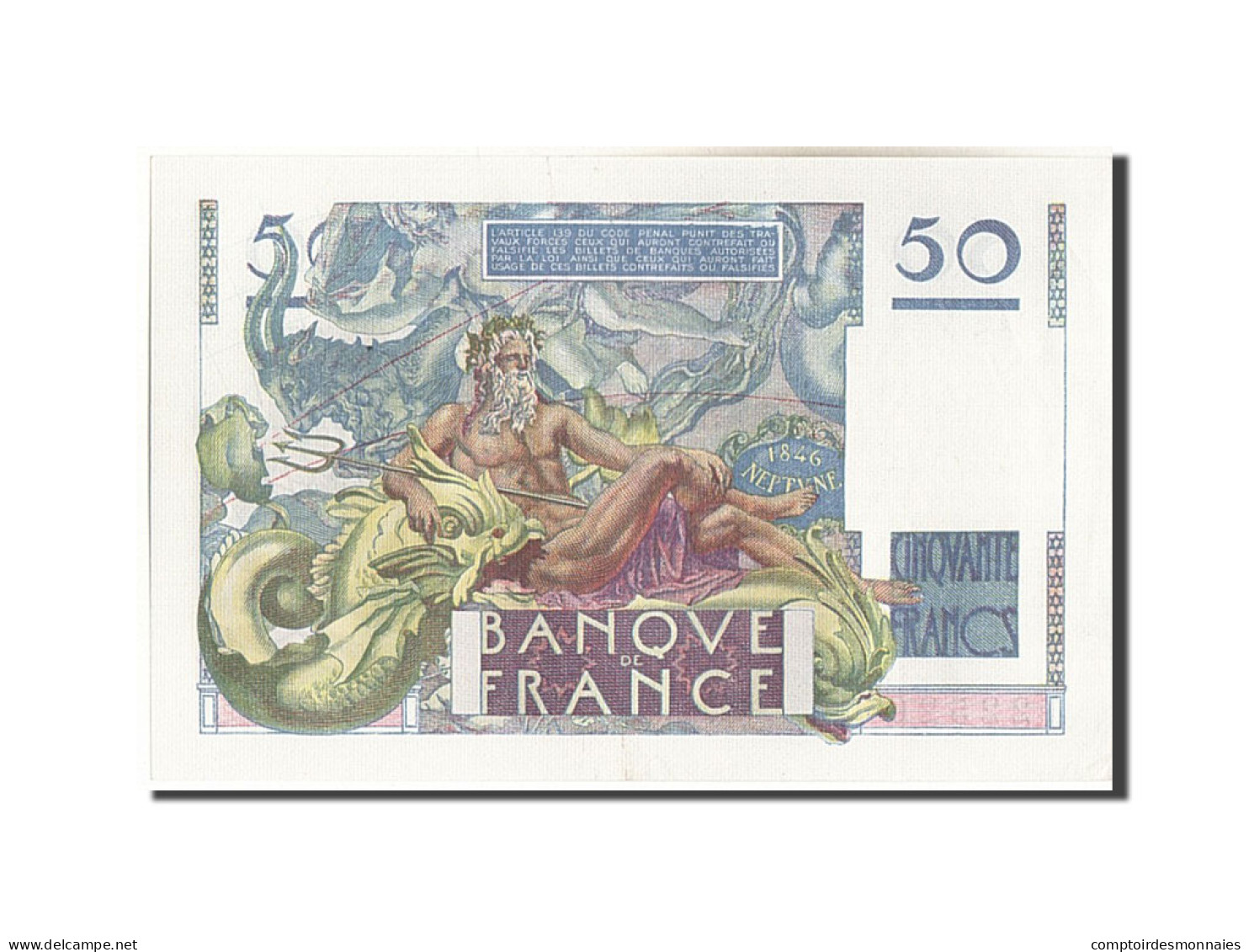 Billet, France, 50 Francs, 50 F 1946-1951 ''Le Verrier'', 1946, 1946-05-31 - 50 F 1946-1951 ''Le Verrier''