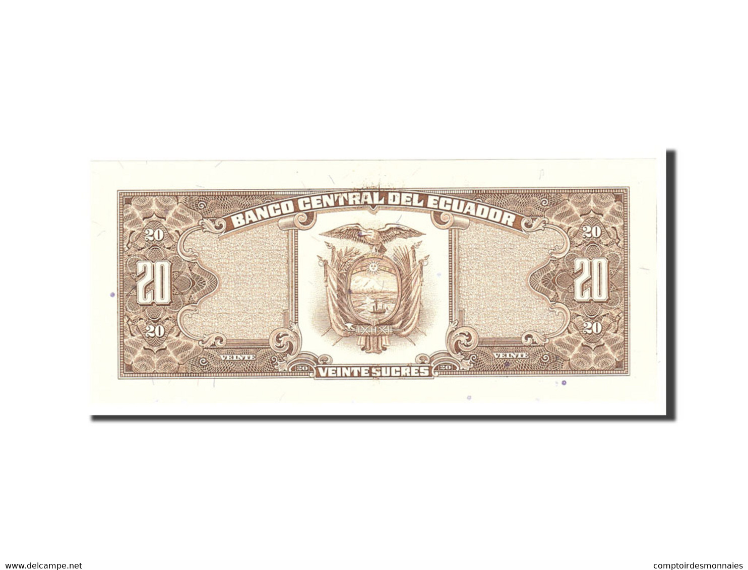 Billet, Équateur, 20 Sucres, 1988, 1988-11-22, KM:121Aa, SPL - Ecuador