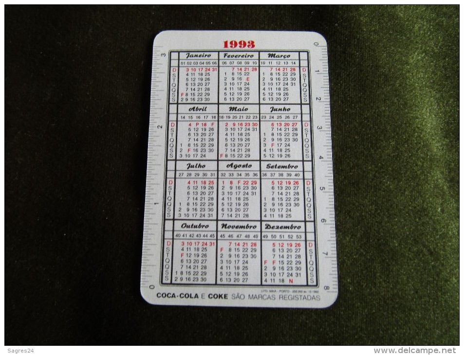 Calendrier De Poche - Pocket Calendar - Coca-Cola 1993 - Calendriers