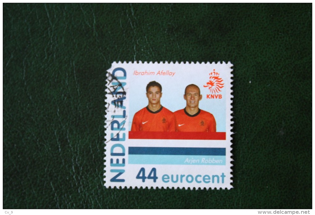 Fussball Footbal Affelay Robben Persoonlijke Zegel NVPH 2682 2009 Gestempeld / USED / Oblitere NEDERLAND / NIEDERLANDE - Personnalized Stamps