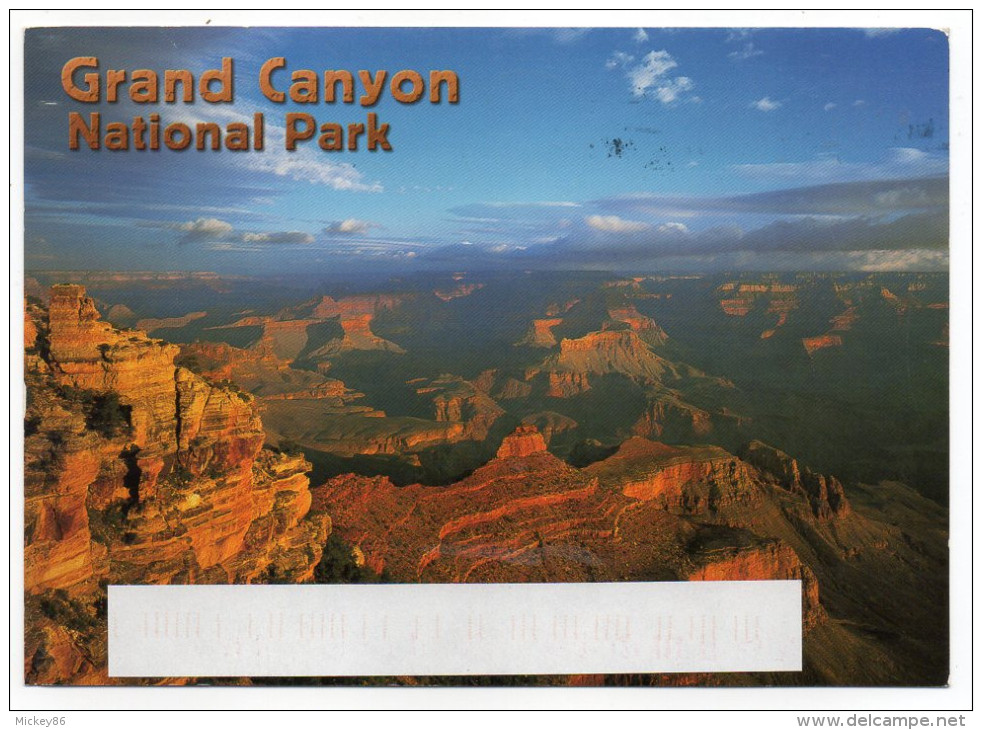 2005--carte Postale "Grand Canyon National Park" Des USA Pour La France--timbre - Cartas & Documentos