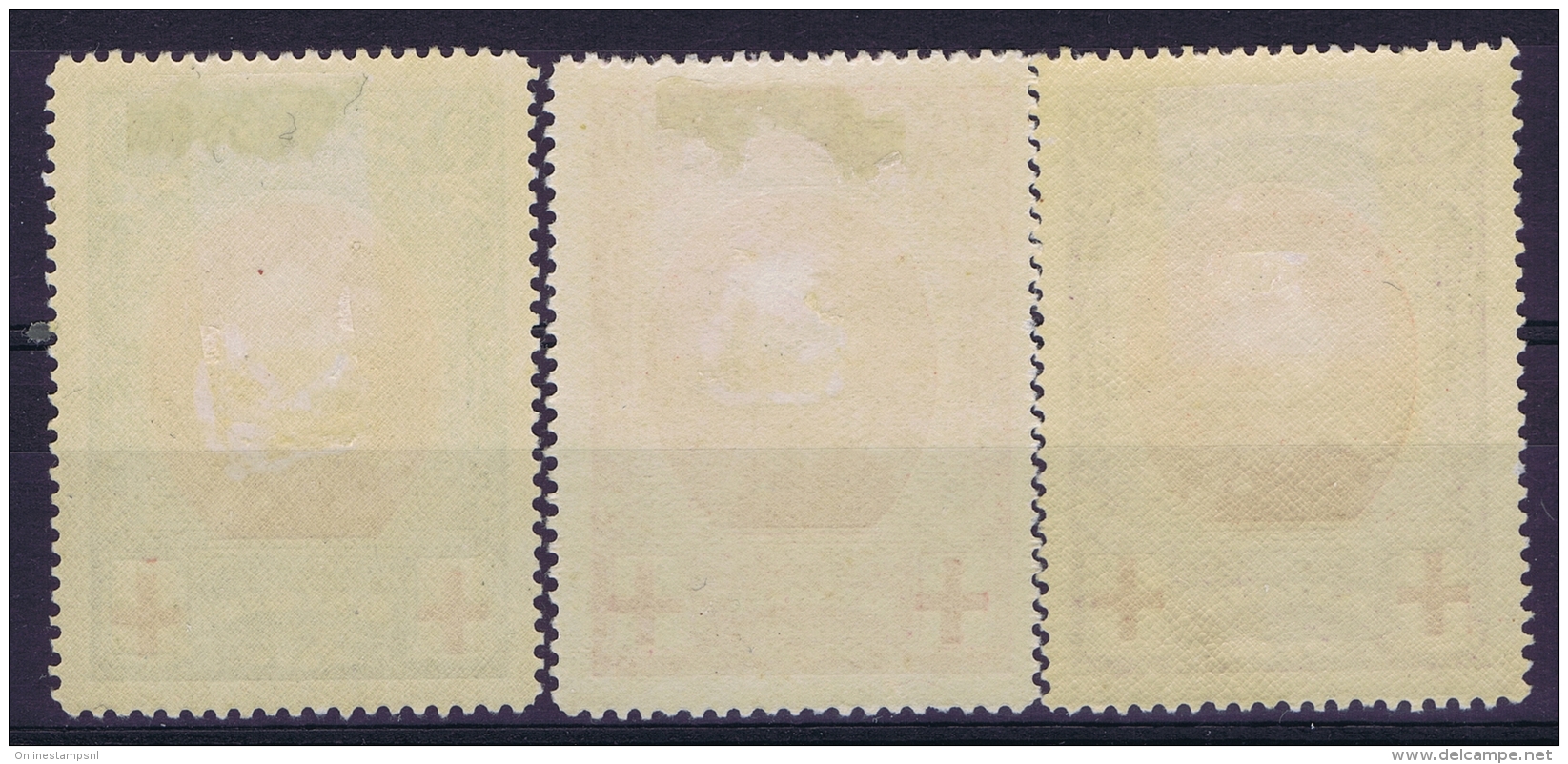 Belgium OBP Nr 132 - 134   MH/*  1915 - 1914-1915 Rotes Kreuz