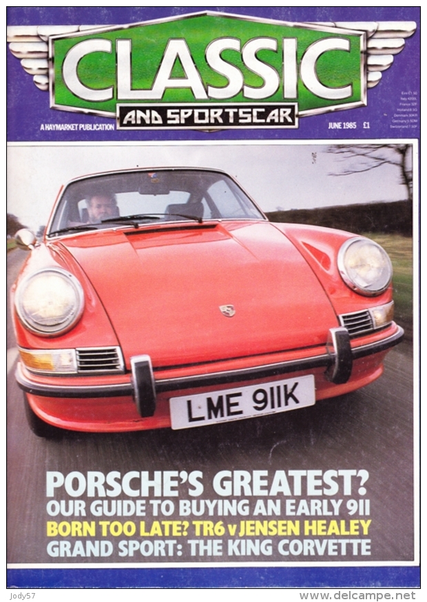 CLASSIC AND SPORTSCAR - JUNE 1985 - PORSCHE 911S - Verkehr