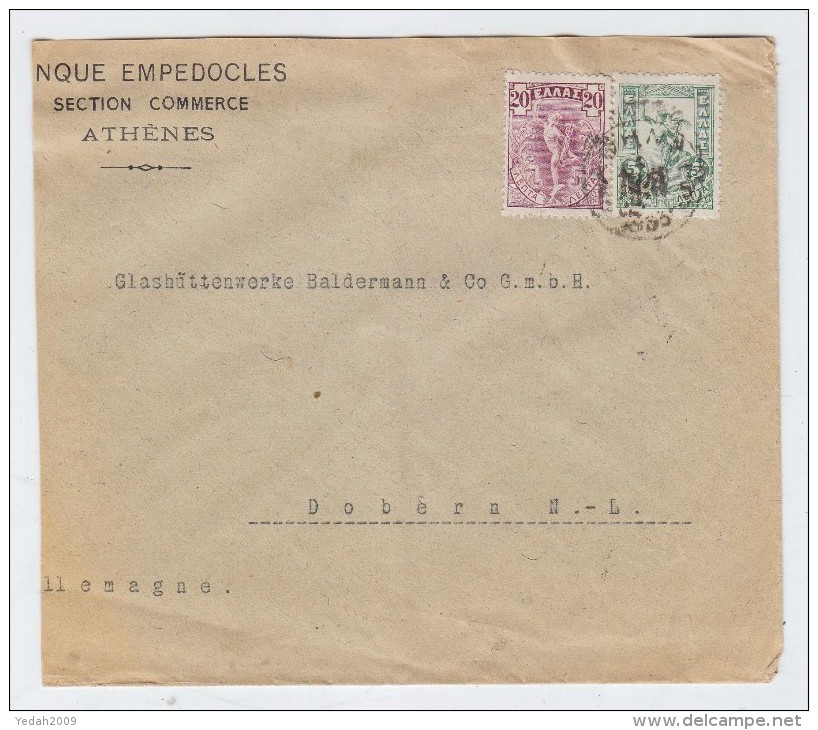 Greece/Germany ATHENS/DOBERN COVER 1903 - Lettres & Documents