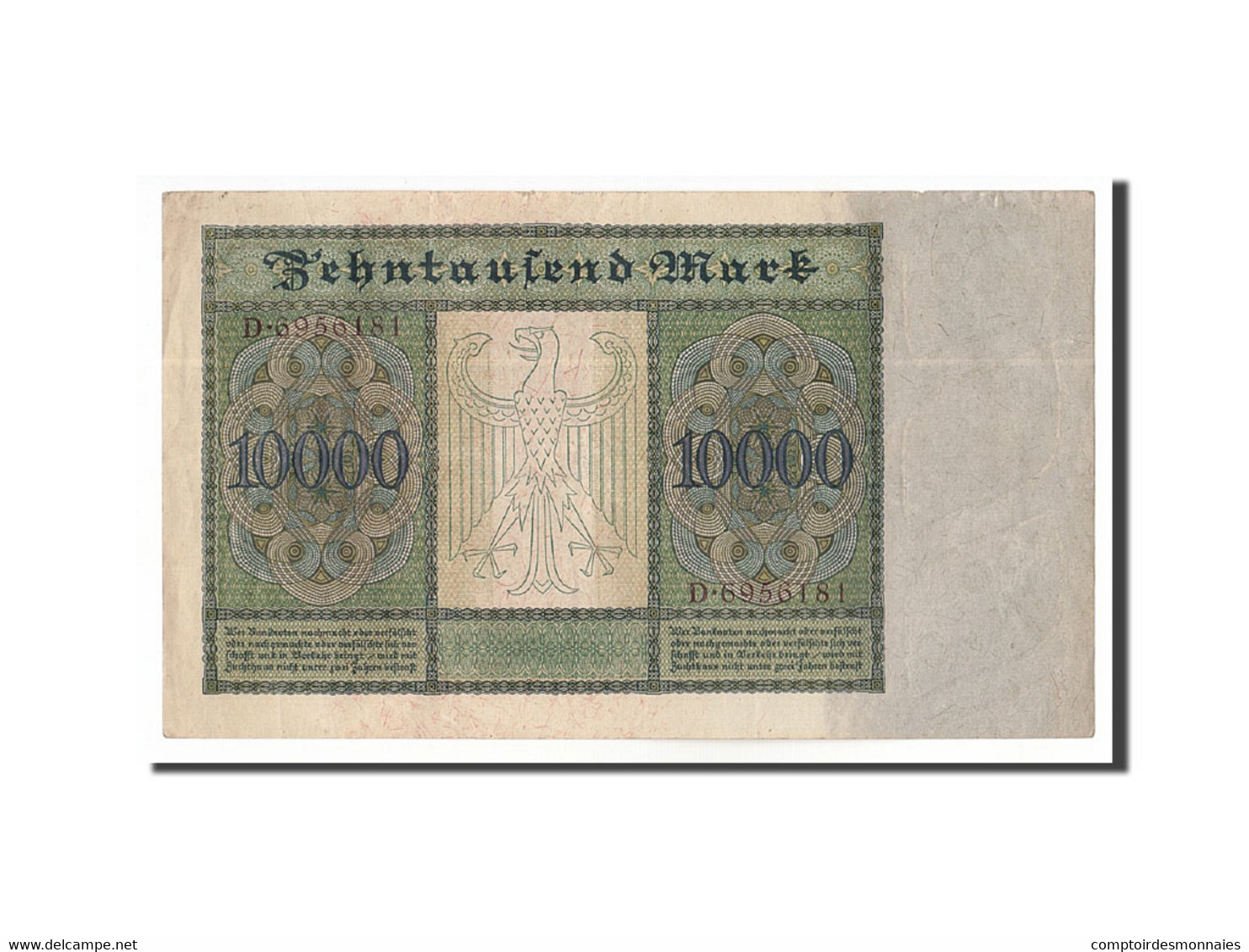 Billet, Allemagne, 10,000 Mark, 1922, 1922-01-19, KM:70, TTB+ - 10000 Mark