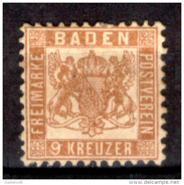 Germania-F330 - Baden 1862-64 - Y&T N. 19a (sg), Privo Di Difetti Occulti - - Neufs