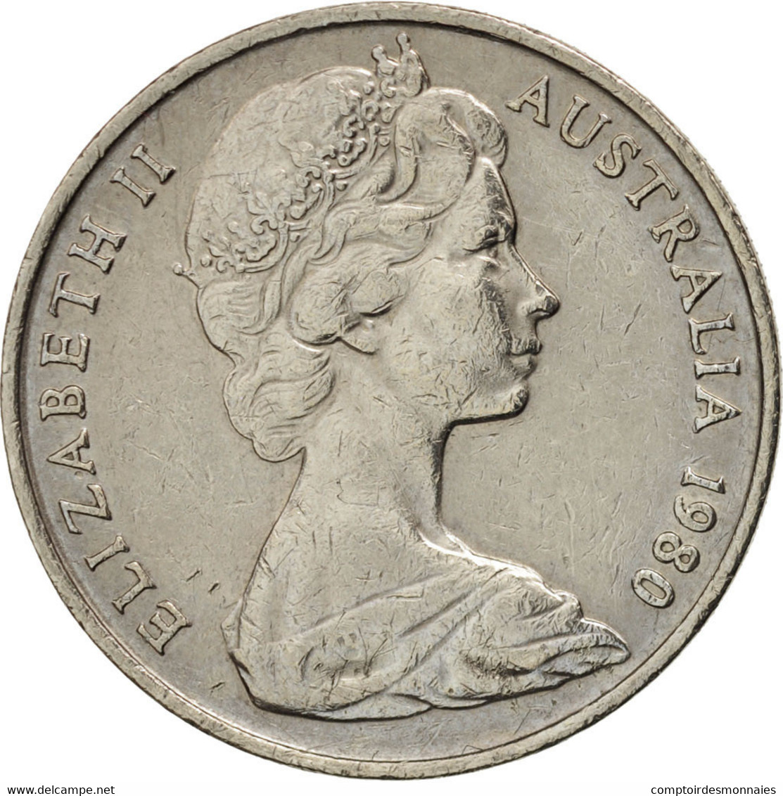 Monnaie, Australie, Elizabeth II, 10 Cents, 1980, TTB+, Copper-nickel, KM:65 - 10 Cents