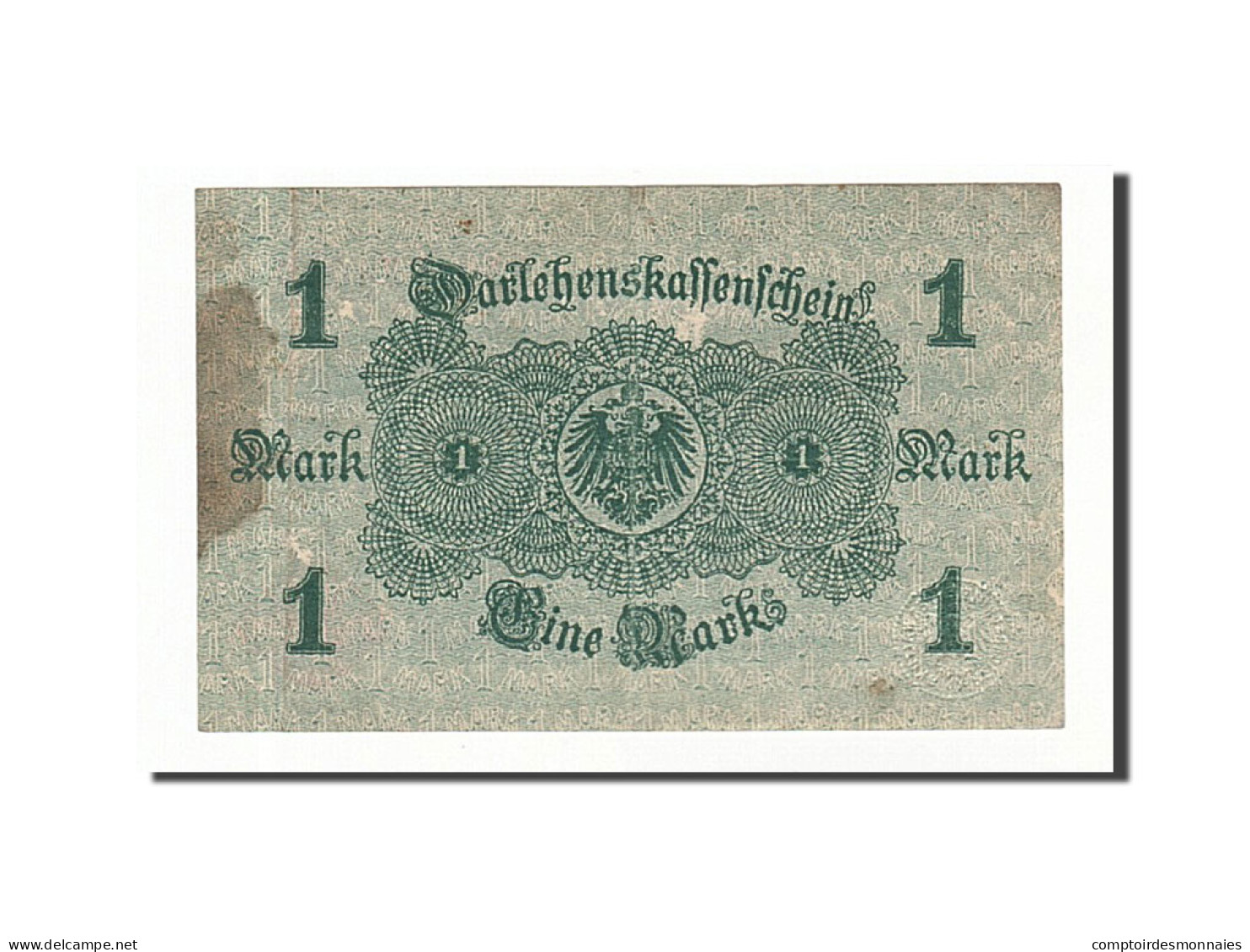 Billet, Allemagne, 1 Mark, 1914, 1914-08-12, KM:50, TB+ - [13] Bundeskassenschein