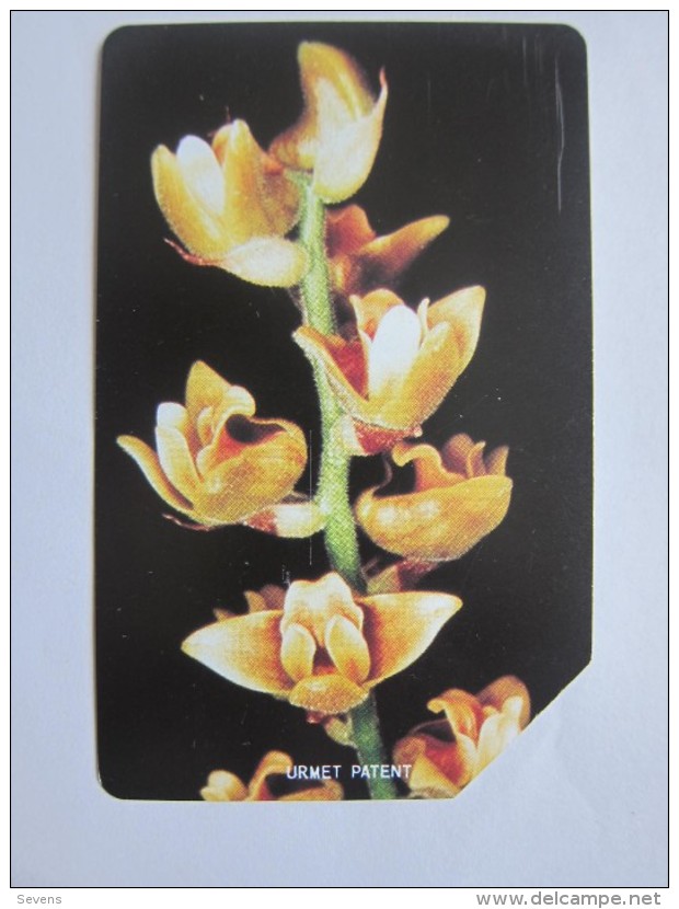 Urmet Phonecard,SRL-15 Orchids,used With Tiny Scratch - Sierra Leone