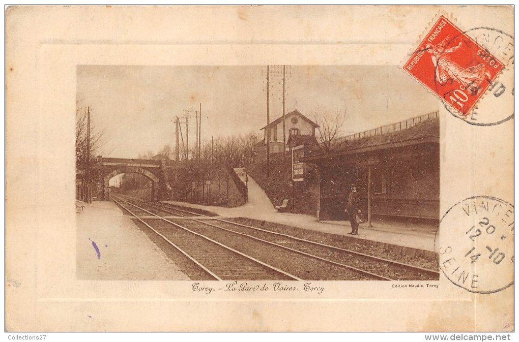 77 - TORCY - LA GARE DE VAIRES TORCY - Torcy