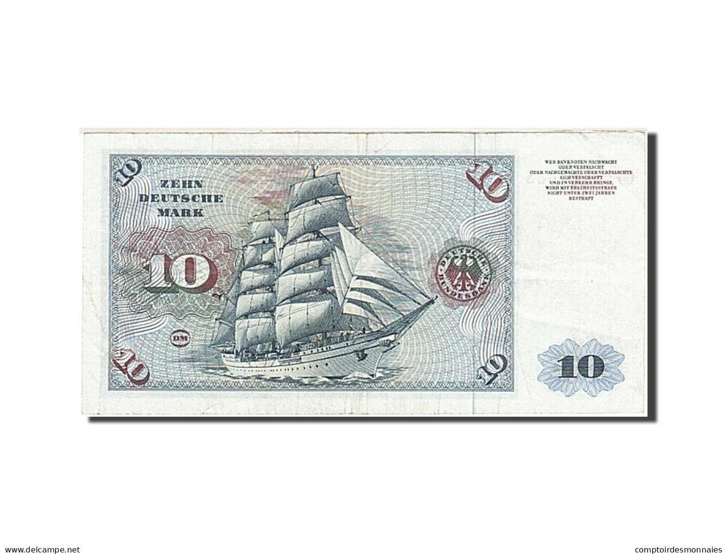 Billet, République Fédérale Allemande, 10 Deutsche Mark, 1970-1980 - 10 DM