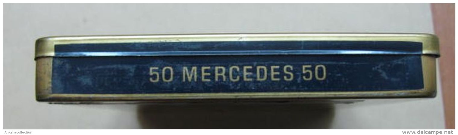 AC - MERCEDES BATSCHARI REIN ORIENT #2   50 CIGARETTES EMPTY TIN BOX - Contenitori Di Tabacco (vuoti)