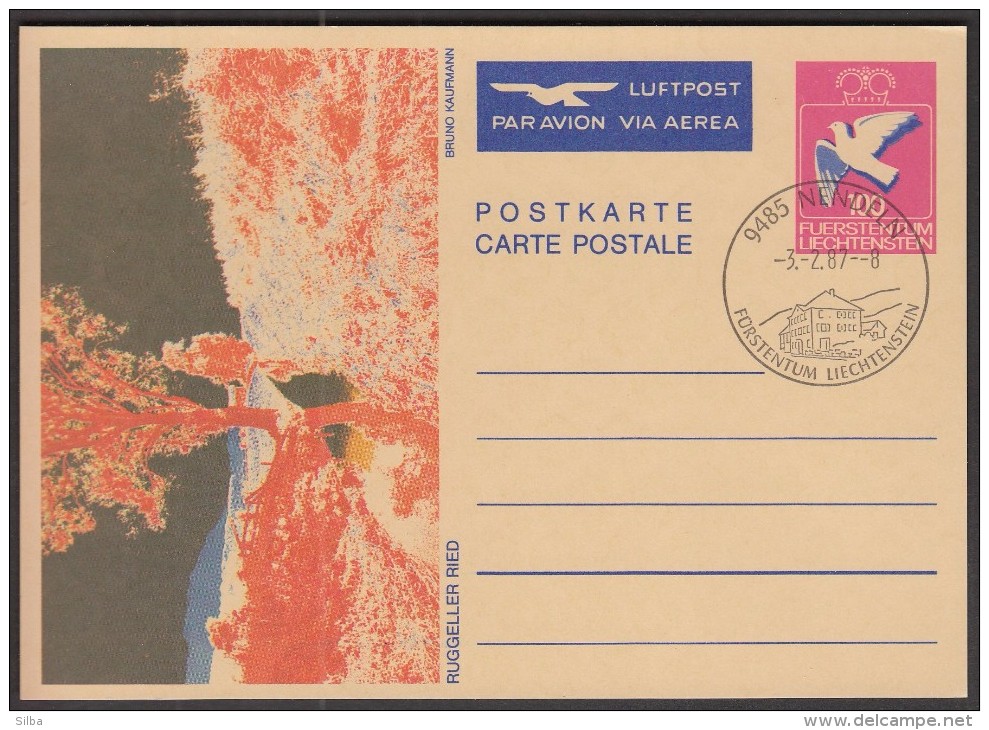 Liechtenstein Nendeln 1987 - Stamped Stationery