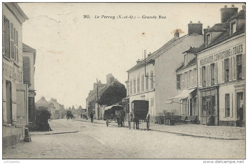 CP - 78 - Le Perray Grande Rue 1910 - Le Perray En Yvelines