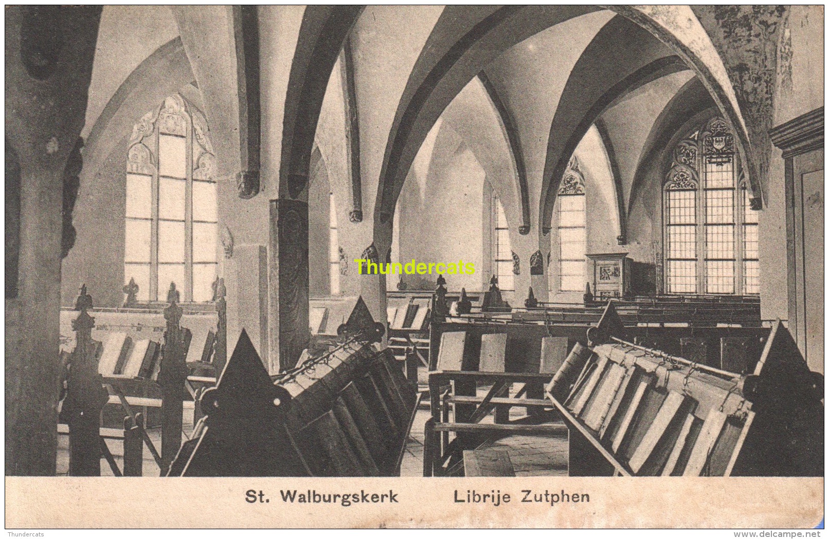 CPA ST WALBURGSKERK LIBRIJE ZUTHPEN - Zutphen