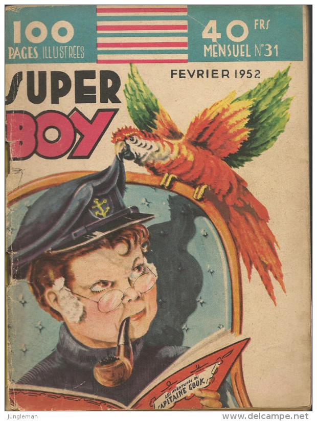 Super Boy N° 31 - Editions Impéria - Avec Nylon Carter, Bob Swiift, Clint Curtis, Red Hawk - Février 1952 - Superboy