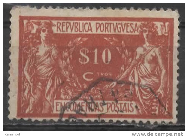 PORTUGAL 1920 Parcel Post -  10c. - Brown  FU - Gebraucht