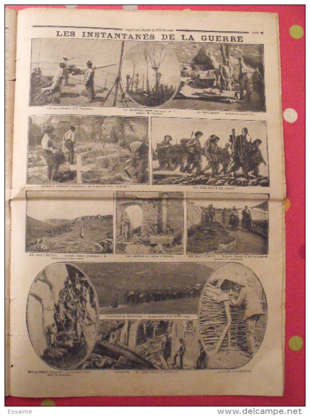 Le Petit Journal, Supplément Illustré 17 Juin 1917. Guerre Général Bing Canada Sous-marin - War 1914-18