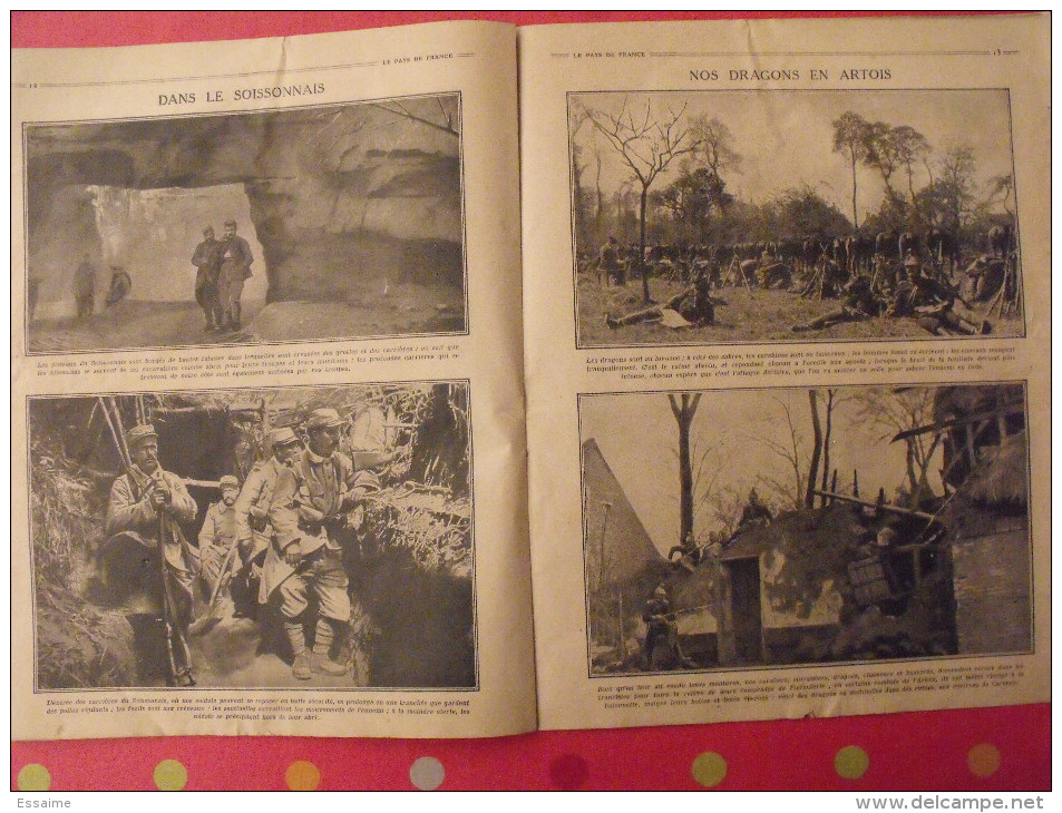 revue Le pays de France n° 46. 2 septembre 1915 Guerre ministre marine Augagneur nombreuses photos