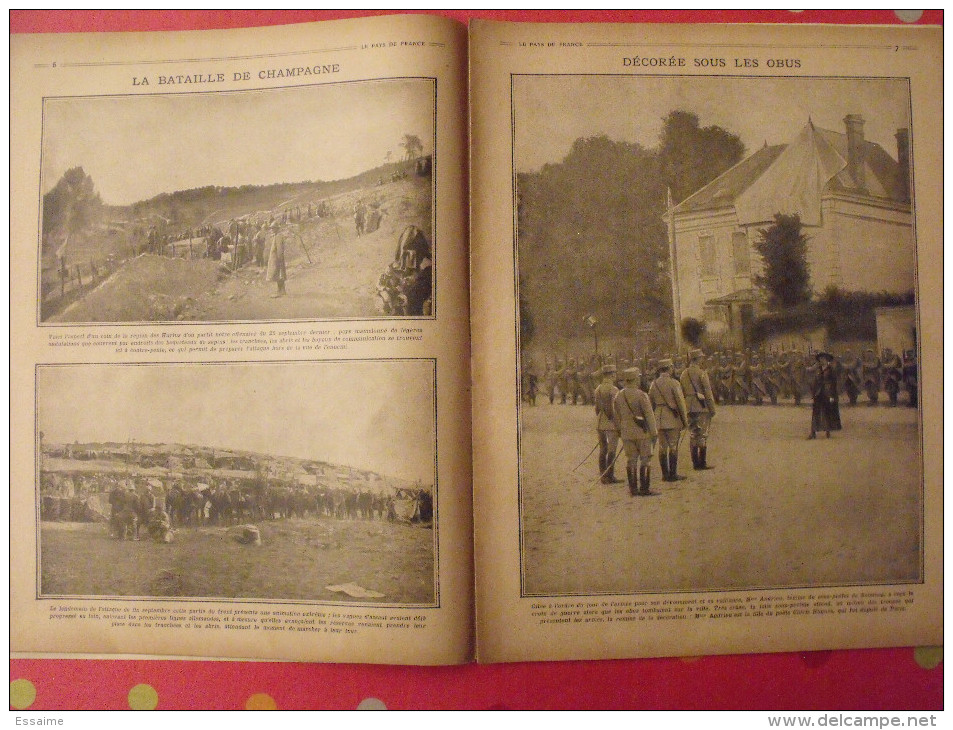 revue Le pays de France n° 57. 18 novembre 1915 Guerre navire torpille nombreuses photos