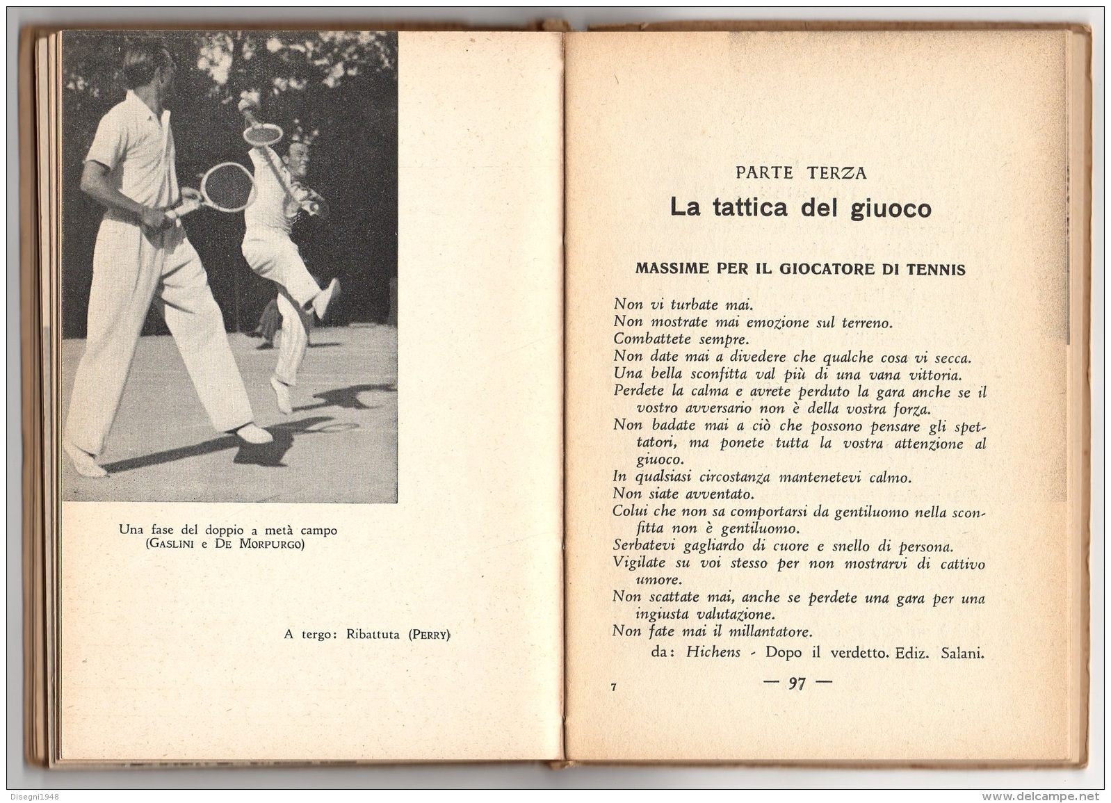 05273 "E. ALTIERI - IL TENNIS MANUALE PRATICO - IL TENNIS DA TAVOLA  PING - PONG - A. CORTICELLI EDIT. 1937" ORIGINALE - Sport