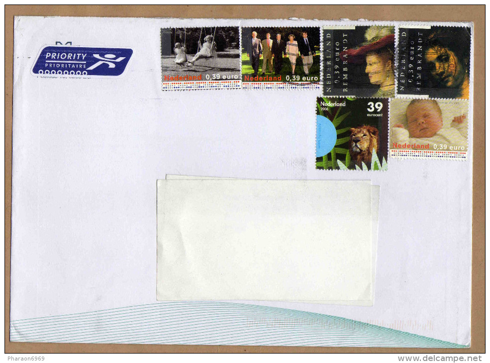 Enveloppe Cover Brief Timbres Oblitérés Et Non Oblitérés - Lettres & Documents