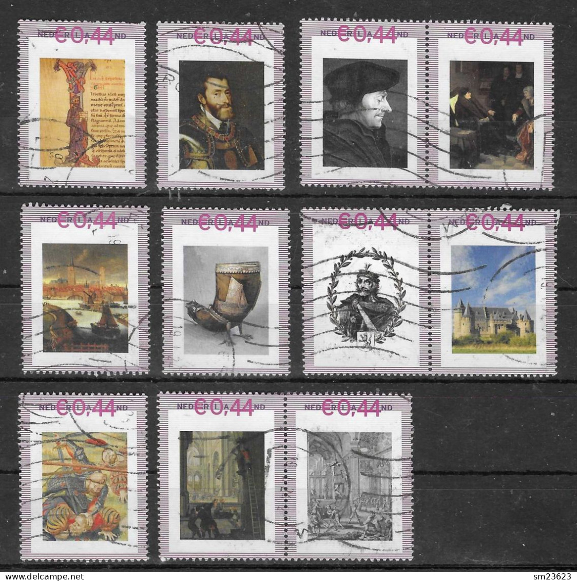 Niederlande  2008 , Kleines Lot Personalisierte Briefmarken  - Gestempelt / Used / (o) - Personalisierte Briefmarken