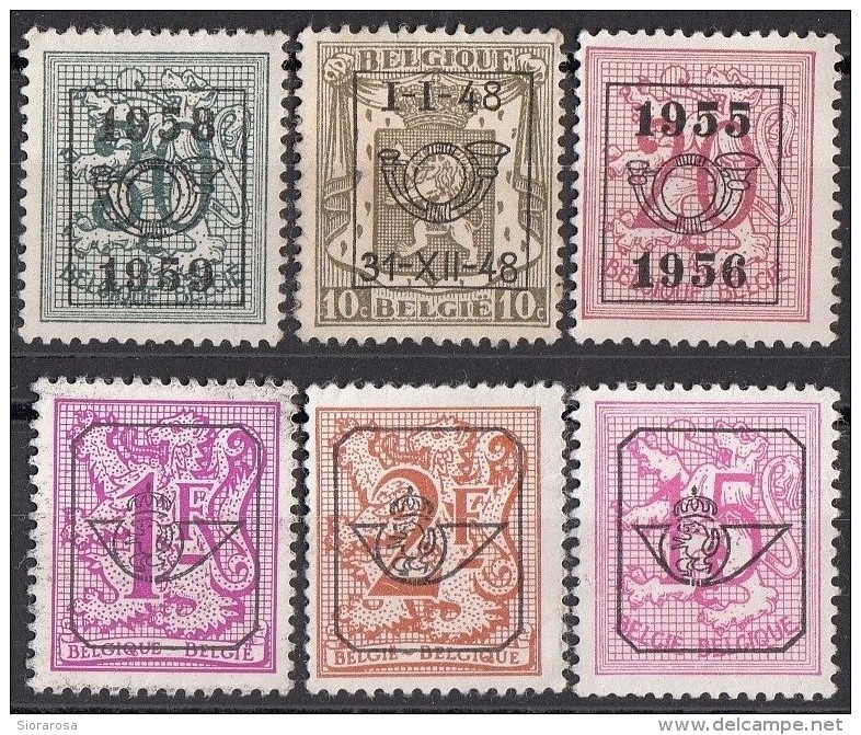 Belgio Lotto G.42i Overprint Preobliterato Lot. - Typografisch 1929-37 (Heraldieke Leeuw)