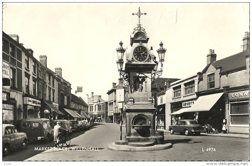 CPSM Willenhall Market Place - Voiture Ancienne - Middlesex