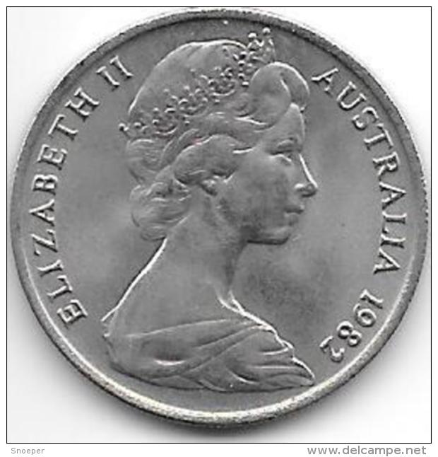 *australia 10 Cents   1982   Km  65  Unc - 10 Cents