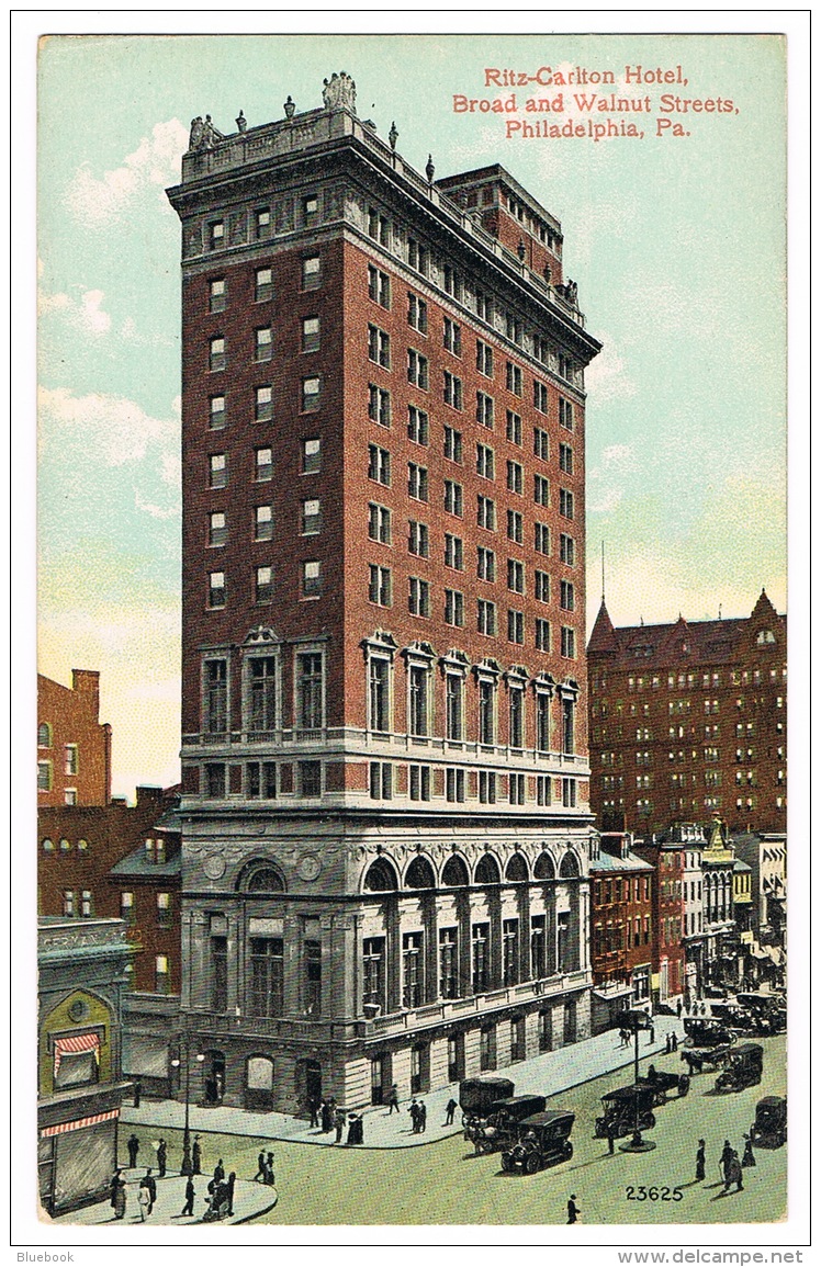 RB 1087 - Early Postcard - Ritz-Carlton Hotel Broad &amp; Walnut Street - Philadelphia USA - Philadelphia