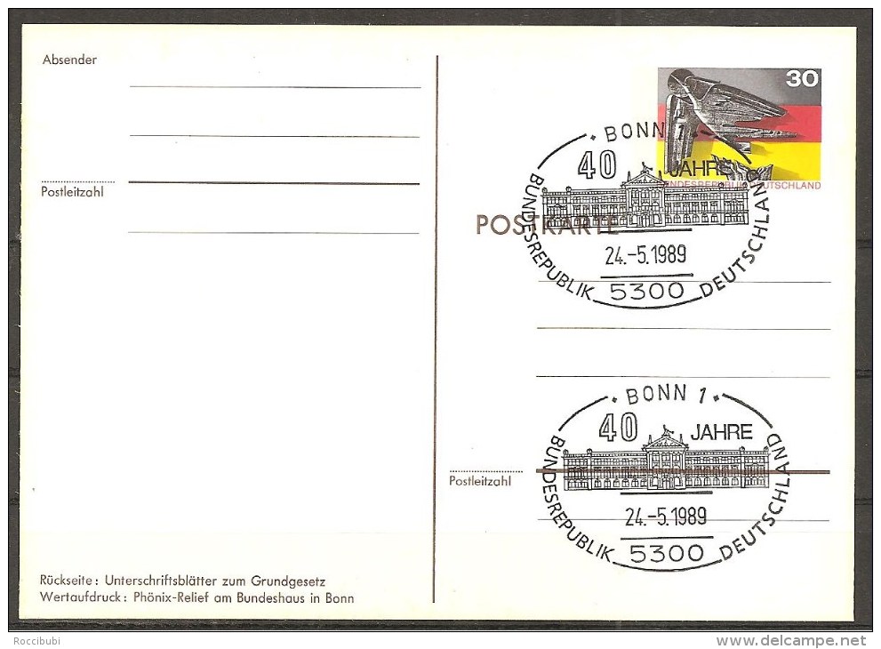 (6134) BRD - Ganzsache - Postkarte - Sonderstempel - Cartes Postales Privées - Neuves