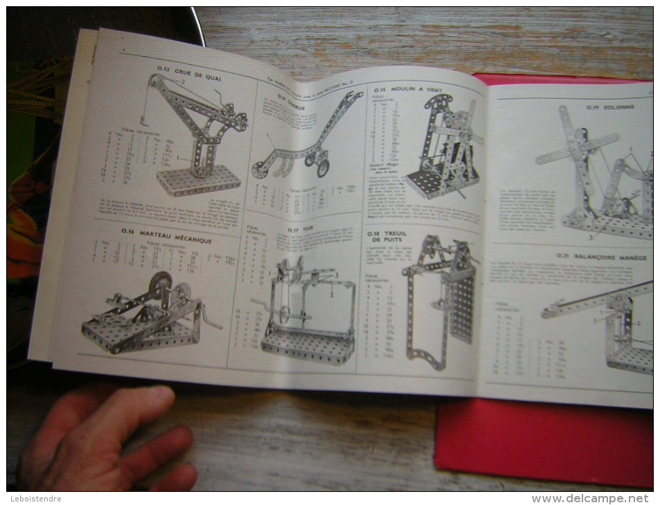 LIVRET FORMAT : 28 X 20 CM 21 PAGES   MECCANO MANUEL D' INSTRUCTIONS 1 FABRIQUE EN FRANCE PAR MECCANO - Meccano